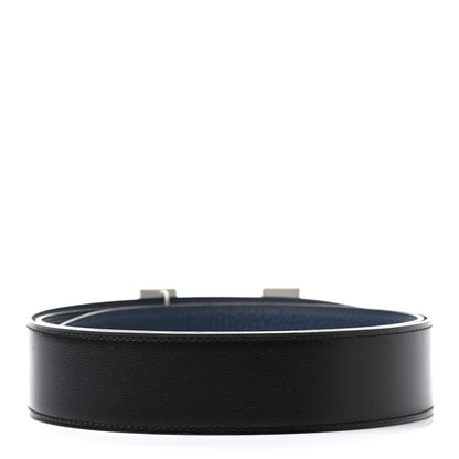Hermes Box Togo 32mm H Belt 100 Black Bleu De Prusse 2 of 5