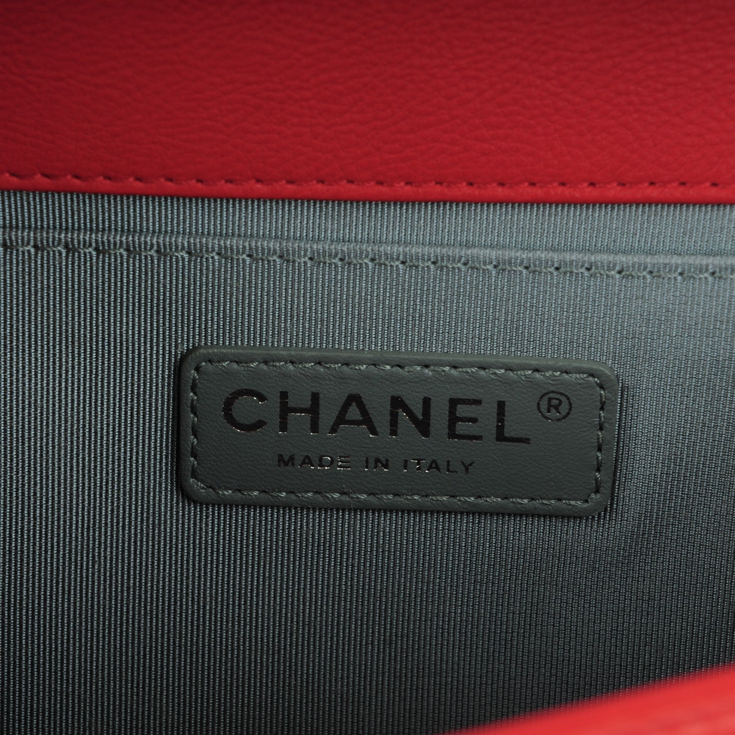 Chanel Calfskin Quilted Double Stitch Medium Boy Flap Red 7 of 8