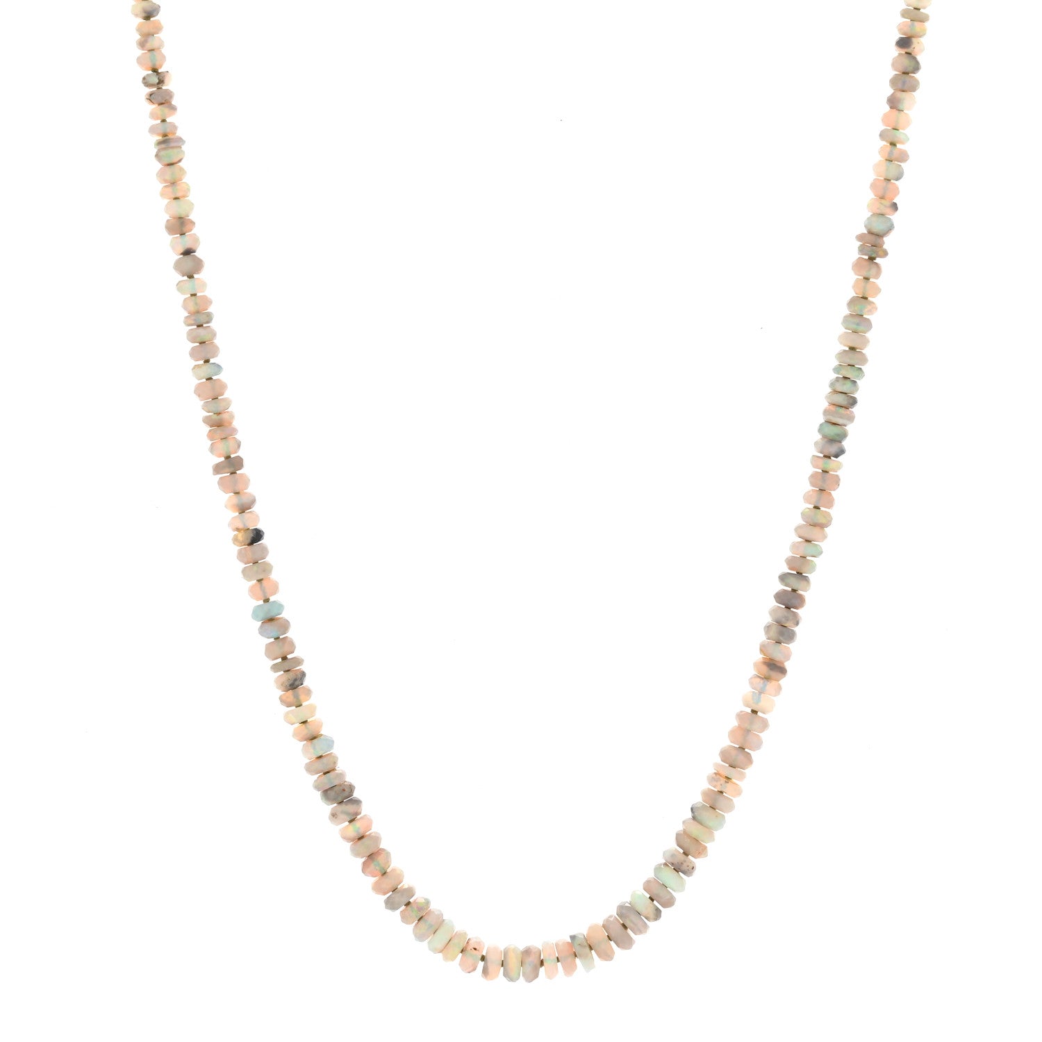 Irene Neuwirth 18K Yellow Gold Opal Candy Beaded Necklace 1 of 6