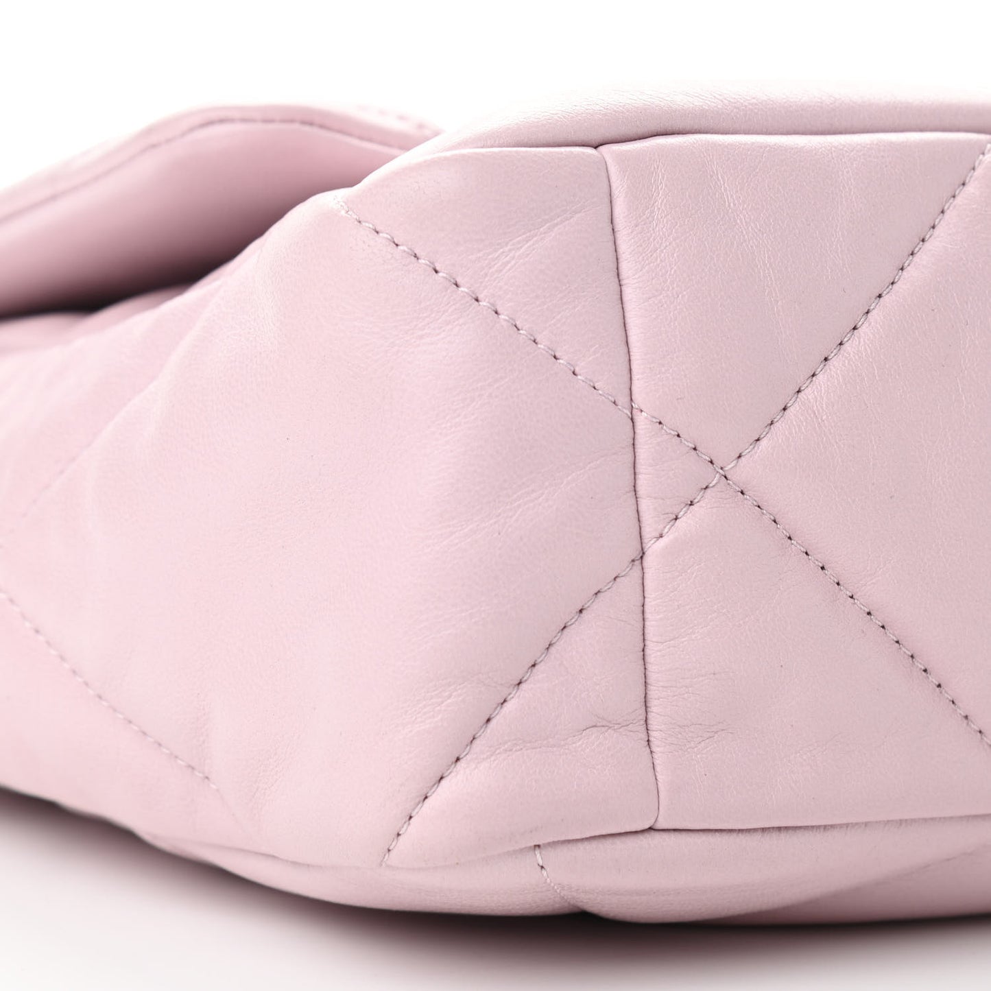 Lambskin Quilted Large Chanel 19 Flap Light Pink