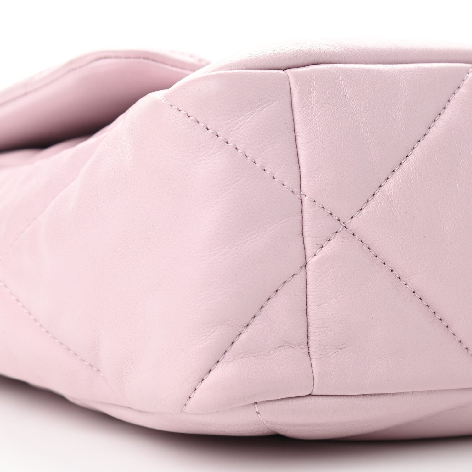 Chanel Lambskin Quilted Large Chanel 19 Flap Light Pink 9 of 10