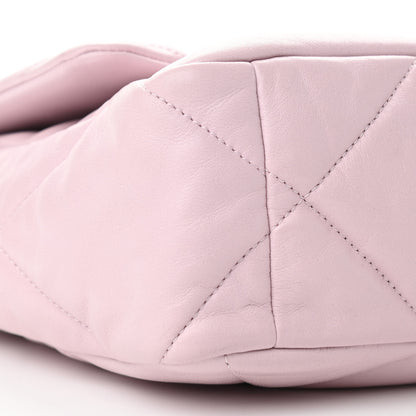 Chanel Lambskin Quilted Large Chanel 19 Flap Light Pink 9 of 10