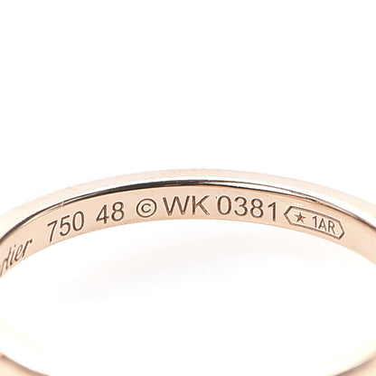 Cartier 18K Pink Gold Diamond D'Amour Heart Ring 48 4.5 5 of 5
