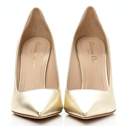 Christian Dior Metallic Lambskin D-Moi Pumps 39 Stardust 2 of 10