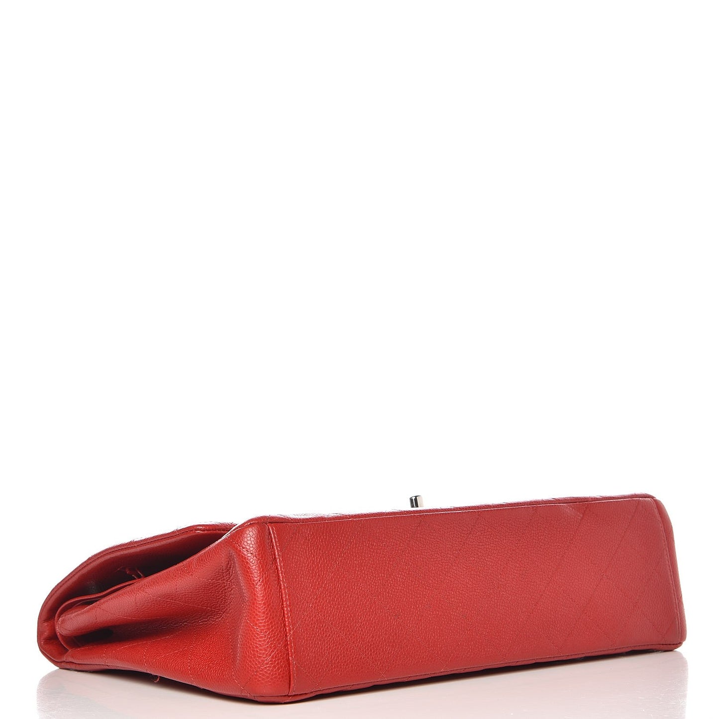 Caviar Quilted Maxi Double Flap Red