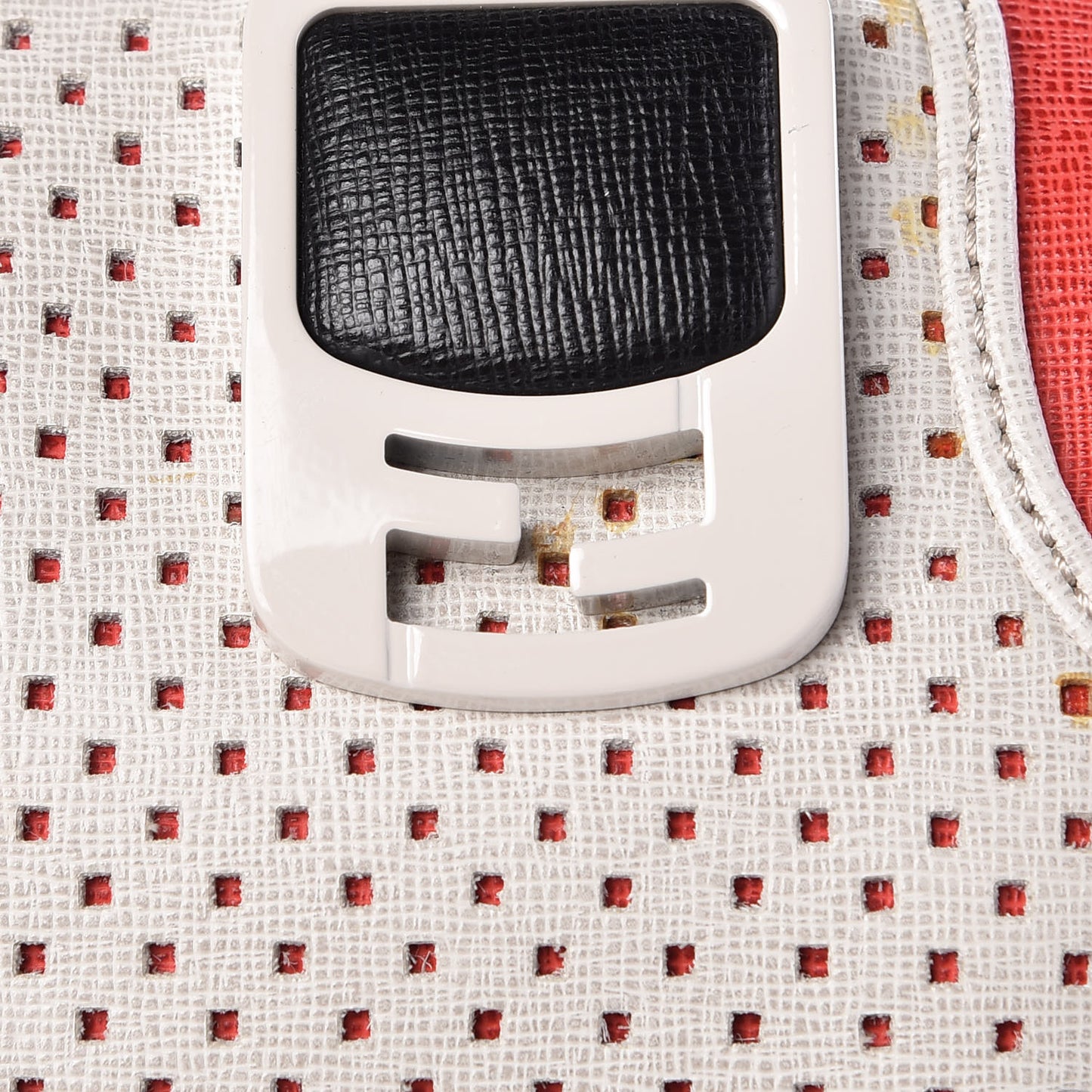 Vitello Perforated Chameleon Tote Multicolor
