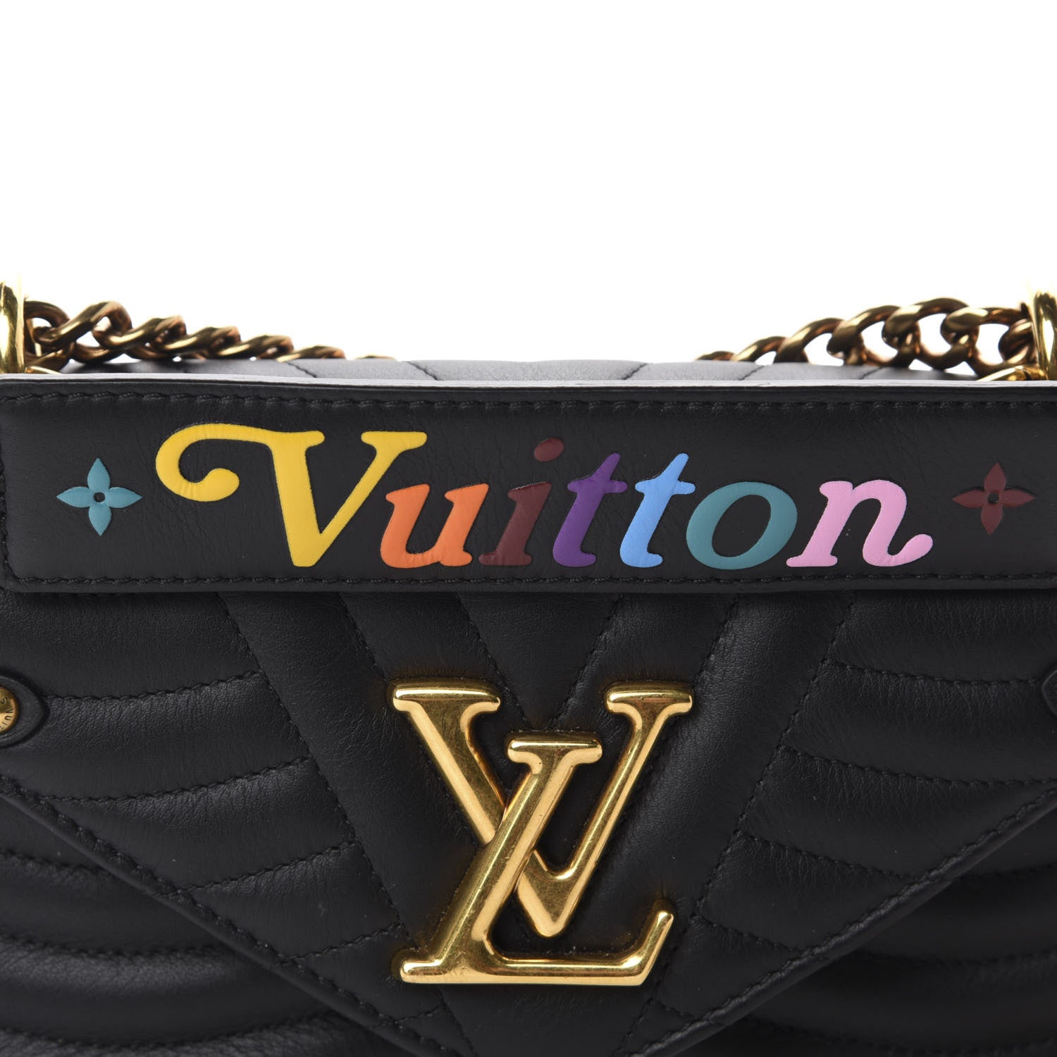 Louis Vuitton Calfskin New Wave Chain PM Black 10 of 12
