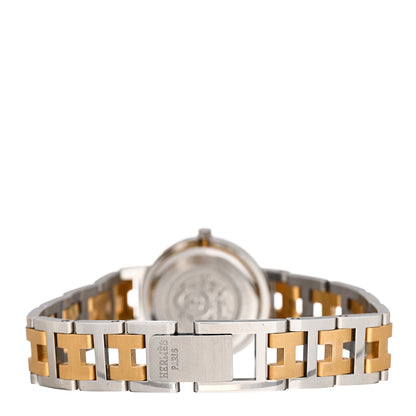Hermes Stainless Steel 24mm Clipper Quartz Watch Gold 3 of 4