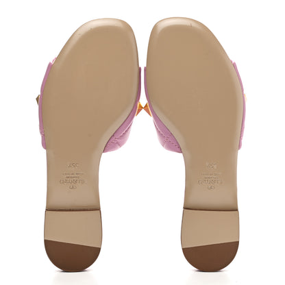 Valentino Garavani Nappa Roman Stud Flat Slide Sandals 35.5 Giacinto 5 of 9