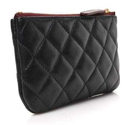 Chanel Lambskin Quilted Small Cosmetic Case Black 3 of 7