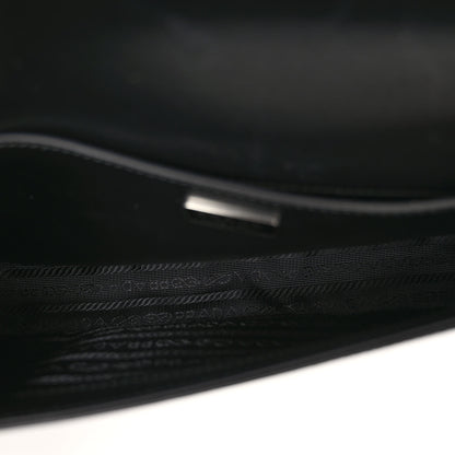 Prada Spazzolato Femme Flap Shoulder Bag Black 5 of 9