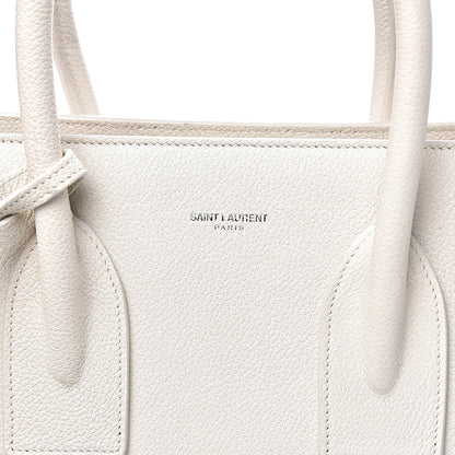 Saint Laurent Grained Calfskin Small Sac De Jour Dove White 7 of 14