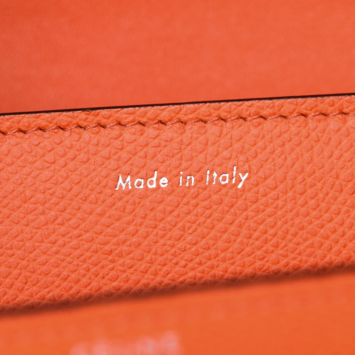Celine Baby Grained Calfskin Medium Case Flap Orange 7 of 9