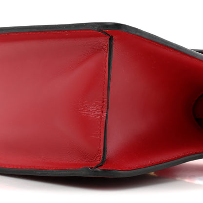 Gucci Calfskin Mini Sylvie Top Handle Bag Hibiscus Red 9 of 18
