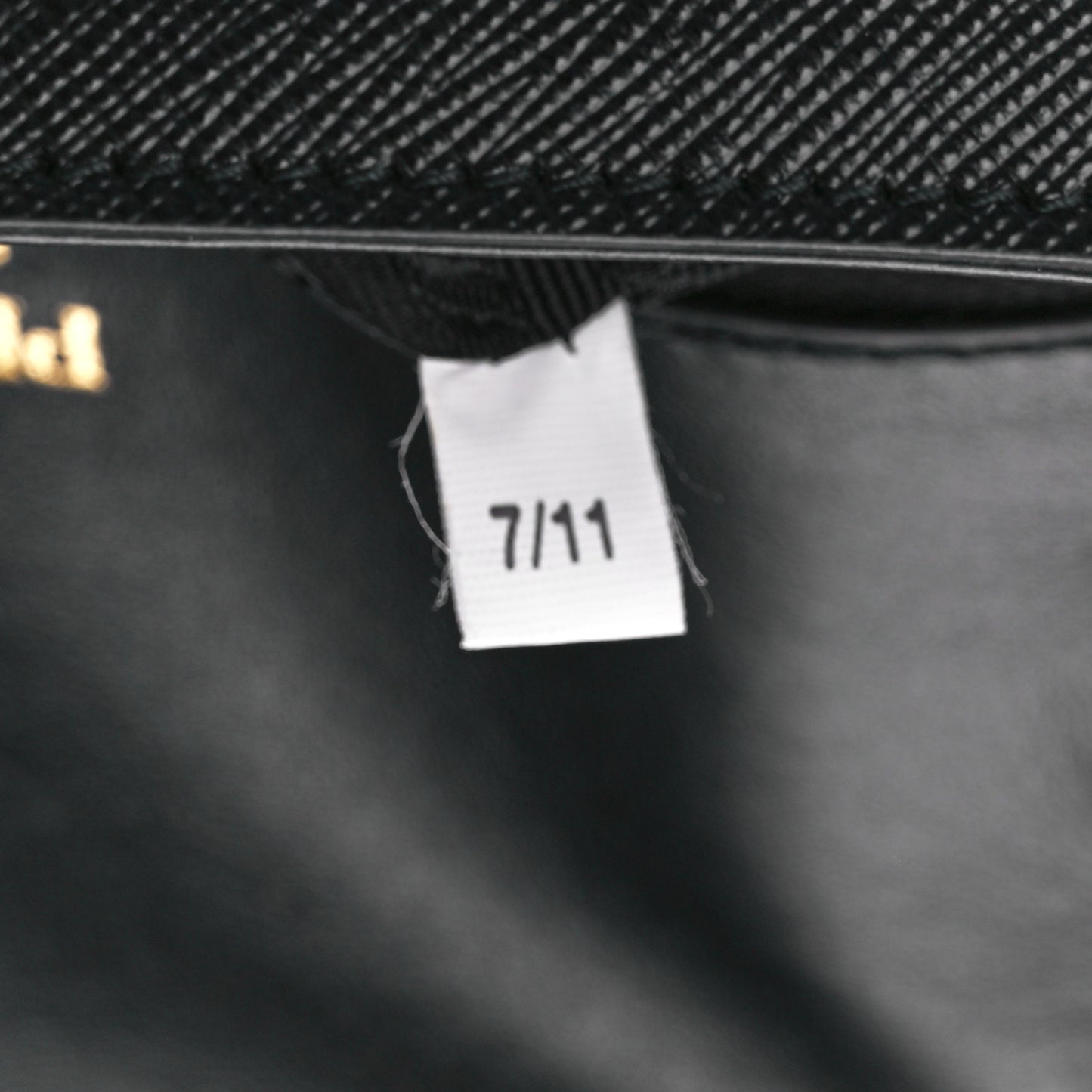 Saffiano Flap Shoulder Bag Black