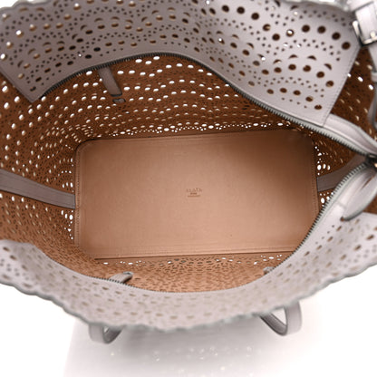 Alaia Lux Calfskin Vienne Wave Mina 32 Bag Perle 5 of 12