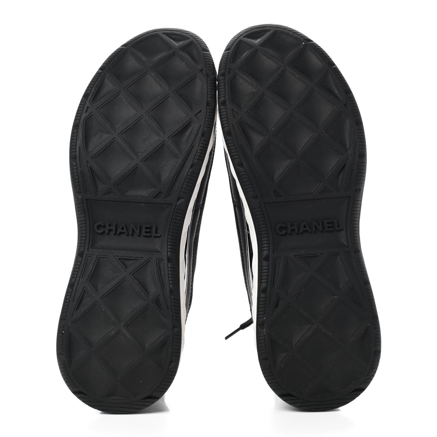 Velvet Calfskin Mixed Fibers CC Sneakers 39.5 Black