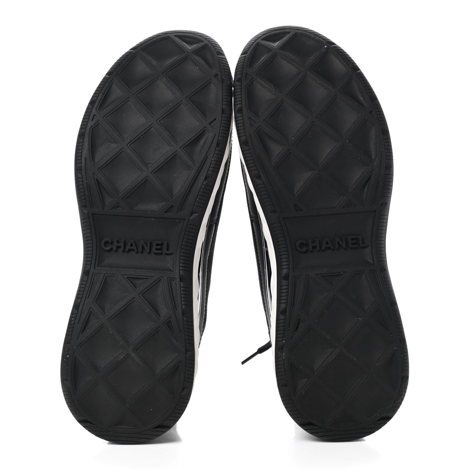 Chanel Velvet Calfskin Mixed Fibers CC Sneakers 39.5 Black 5 of 7