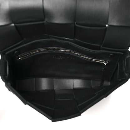 Bottega Veneta Lambskin Maxi Intrecciato Cassette Crossbody Bag Black 5 of 10
