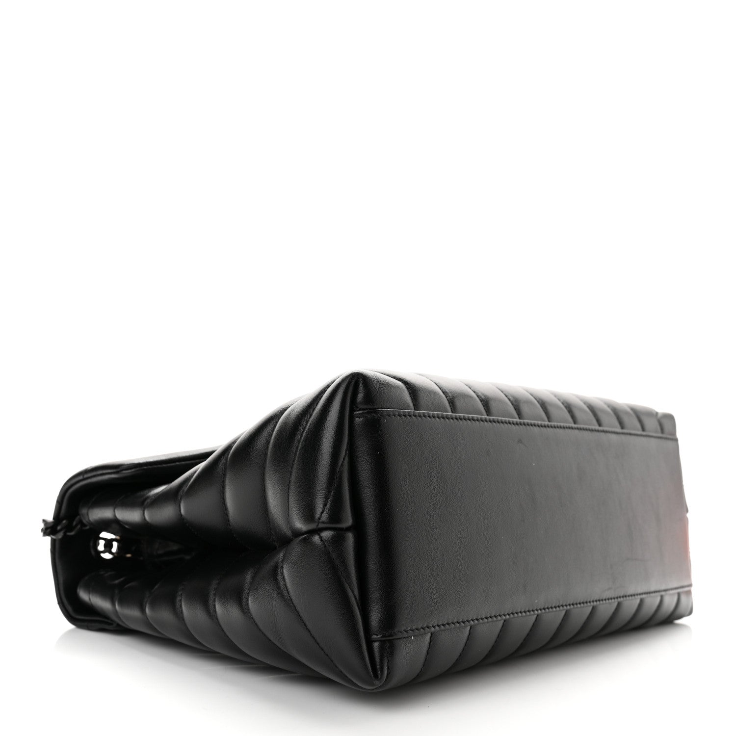 Saint Laurent Calfskin Y Quilted Monogram Medium Loulou Chain Satchel Black 4 of 10