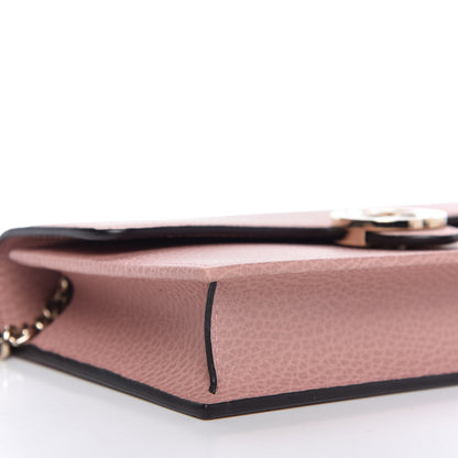 Gucci Dollar Calfskin Interlocking G Chain Wallet Soft Pink 6 of 12