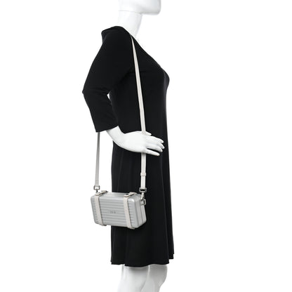Christian Dior X RIMOWA Aluminum Personal Clutch On Strap Silver 2 of 14