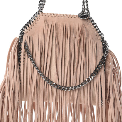 Stella McCartney Shaggy Deer Fringe Tiny Falabella Tote Powder 8 of 8