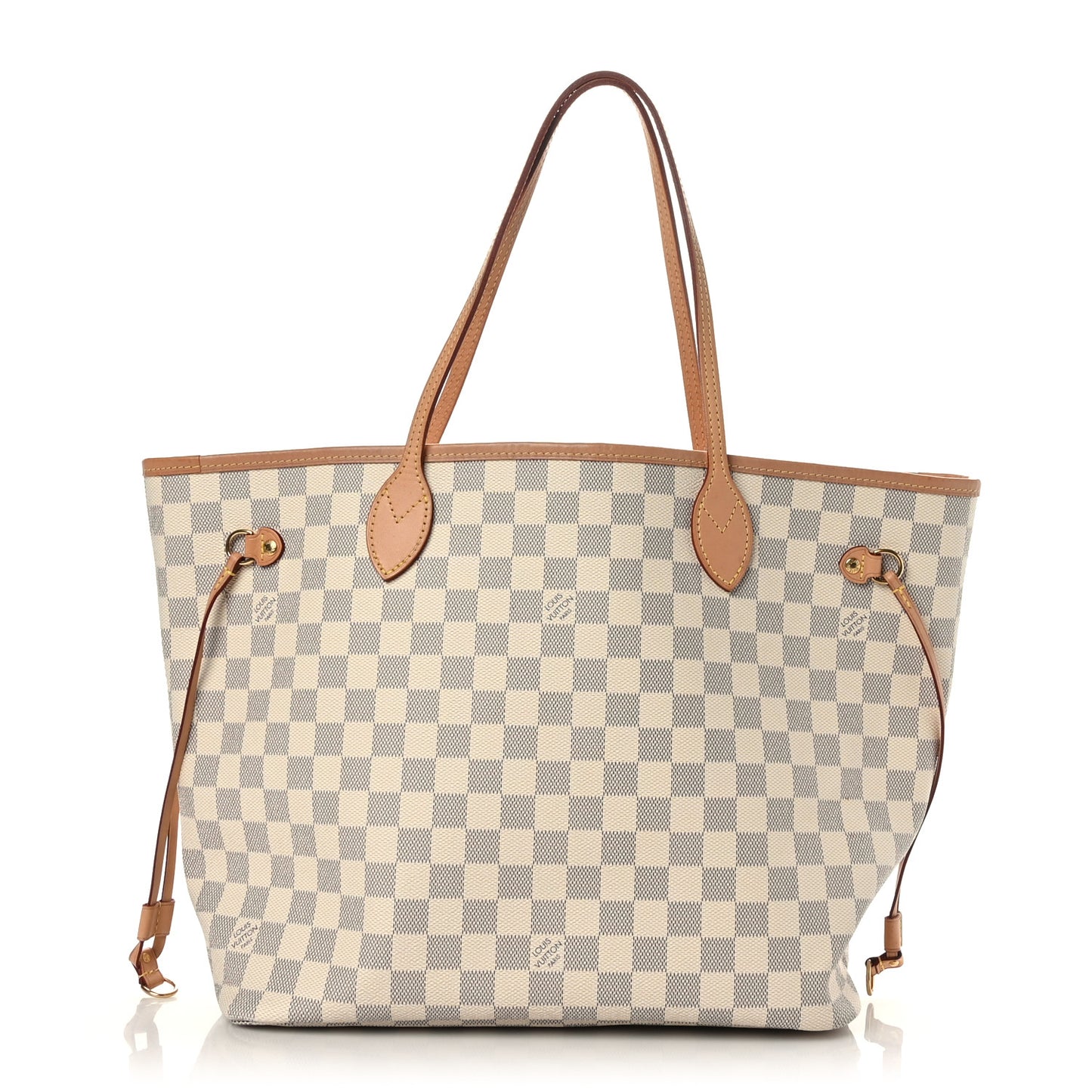 Damier Azur Neo Neverfull MM Rose Ballerine