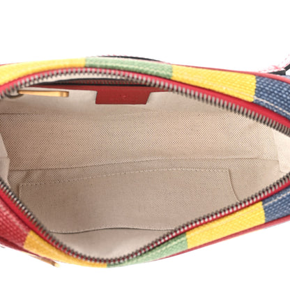 Gucci Canvas Marley Stripe Script Logo Gucci 80 Belt Bag Multicolor 5 of 10