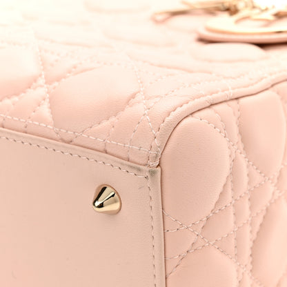 Christian Dior Lambskin Cannage Medium Lady Dior Light Pink 13 of 15