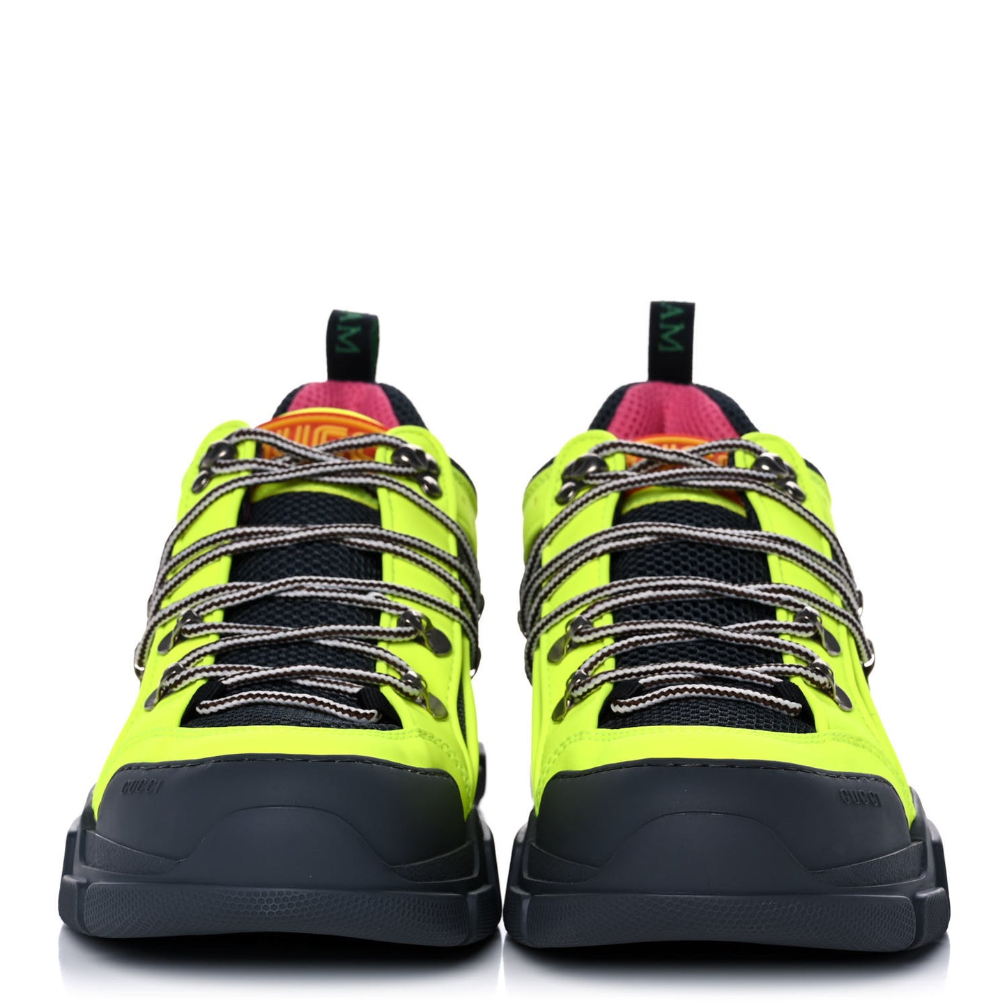 X SEGA Mesh Technical Canvas Calfskin Reflective Mens Flashtrek Sneakers 9 Neon Yellow Lotus