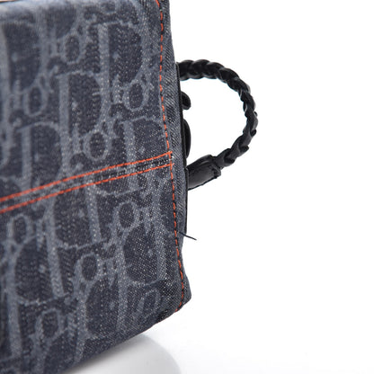 Christian Dior Monogram Flight East West Tote Blue 8 of 9