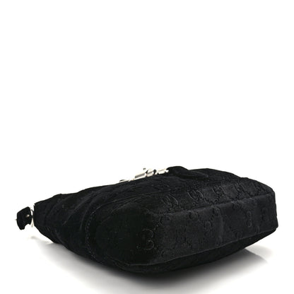 Gucci New Velvet Ashmir GG Monogram Small Jackie 1961 Hobo Black 4 of 9