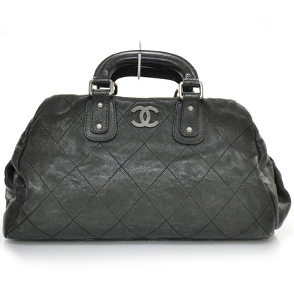 Chanel Caviar Outdoor Ligne Doctor Bag Black/Dk Grn tint 1 of 13