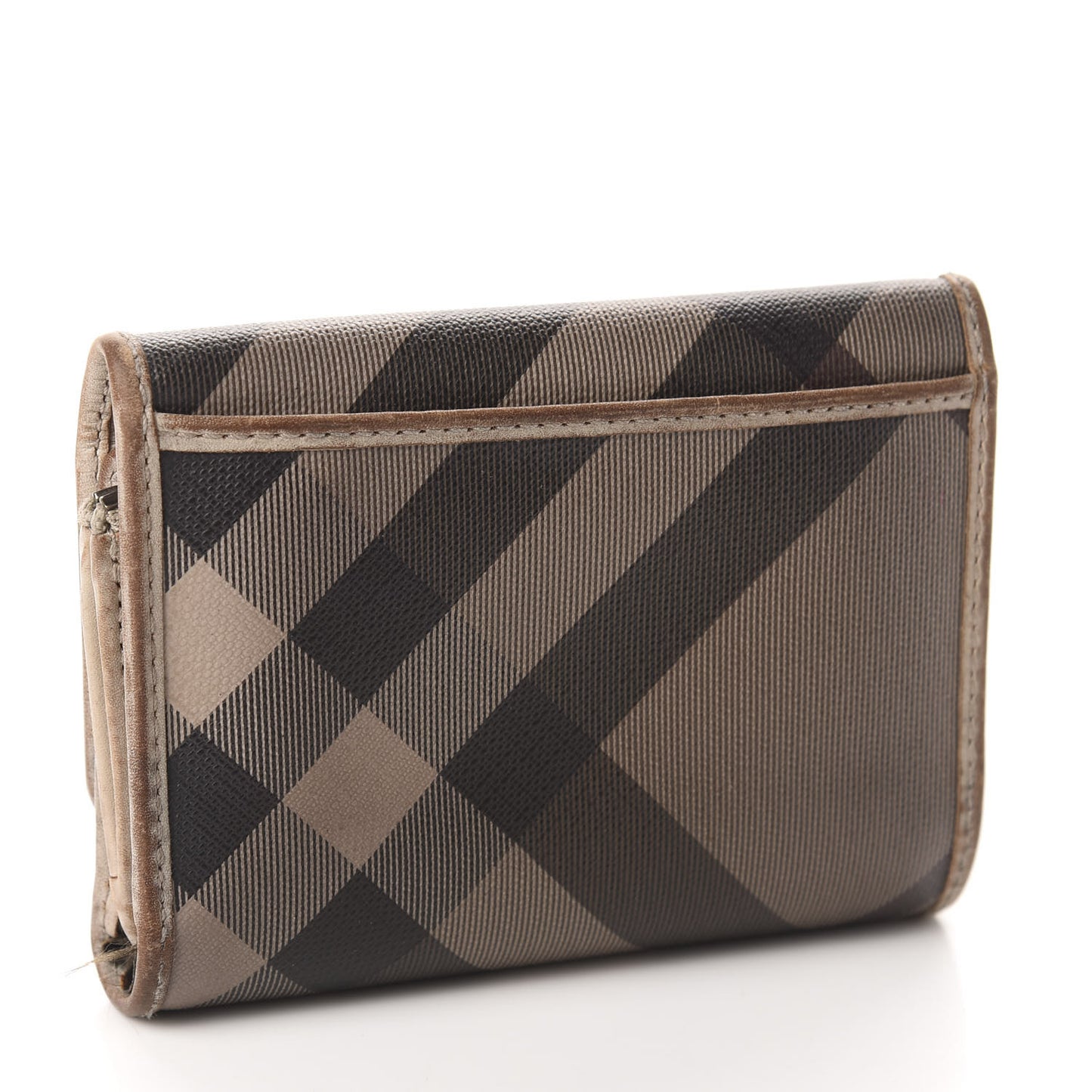 Smoked Check Medium Bellfield ID Wallet Trench
