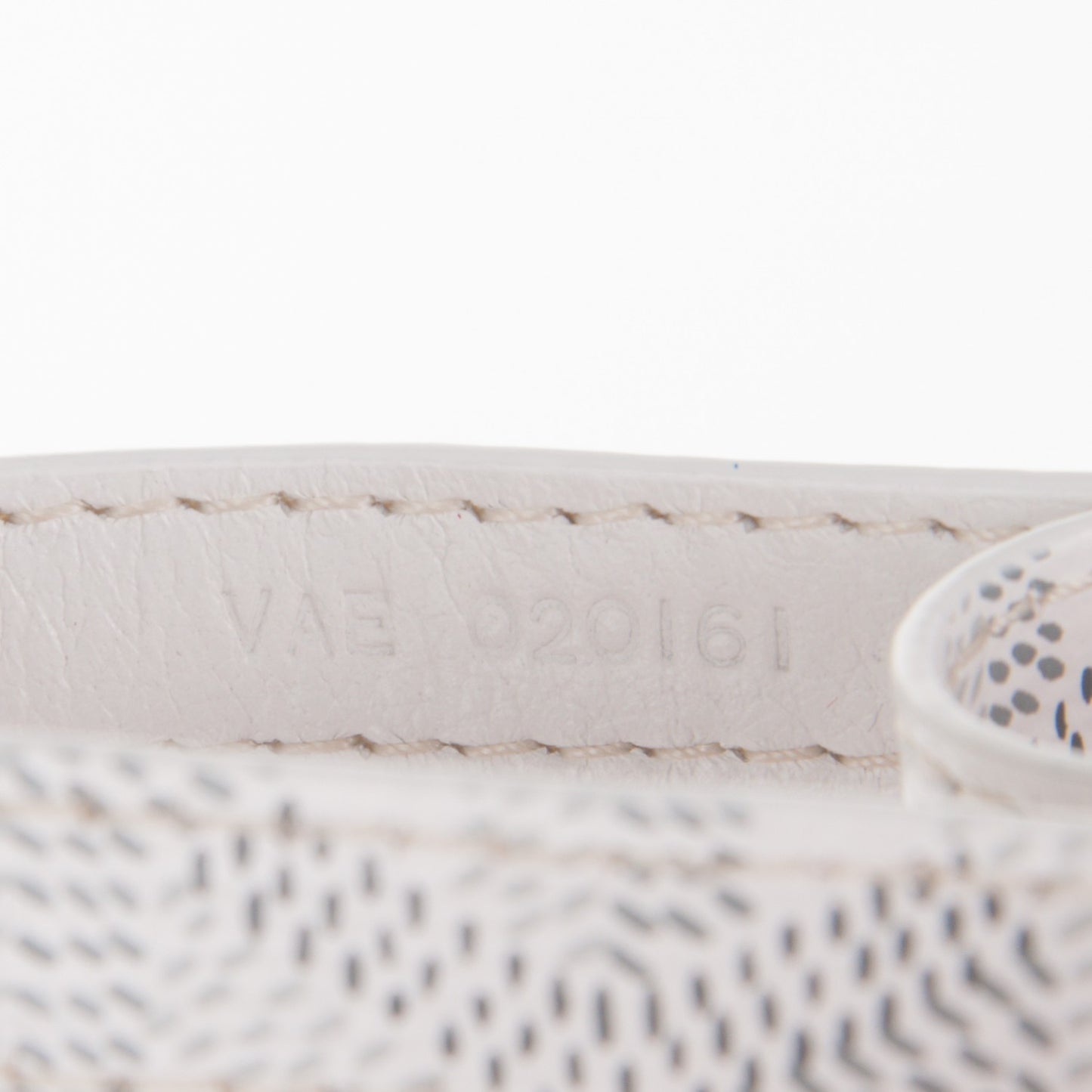 Goyardine Sesame Key Holder White