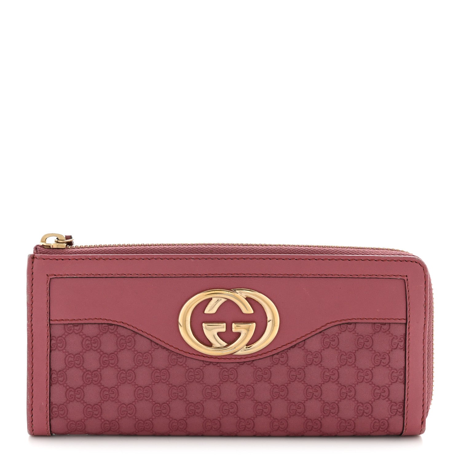 Gucci Microguccissima Sukey Zip Around Wallet Vintage Rose 1 of 11