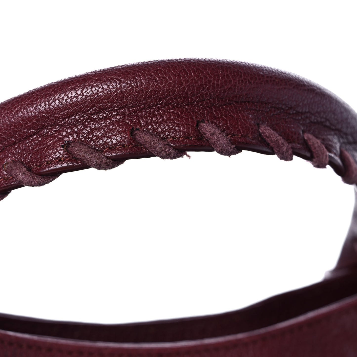 Chevre Gold Metallic Edge Hardware Velo Bordeaux