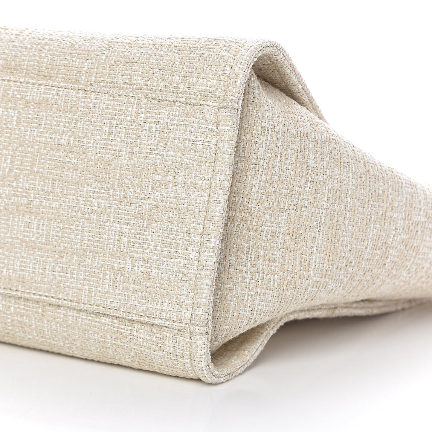 Lurex Boucle Large Deauville Tote Light Beige