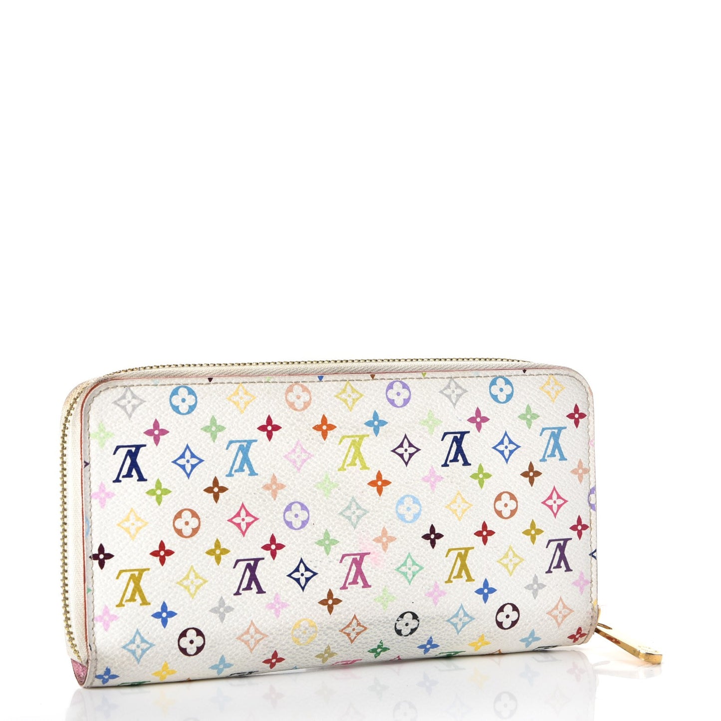 Monogram Multicolor Zippy Wallet White Litchi