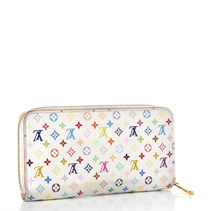 Louis Vuitton Monogram Multicolor Zippy Wallet White Litchi 3 of 15