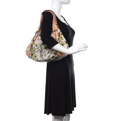 Gucci Canvas Small Floral Flora Pelham Shoulder Bag Beige 2 of 12