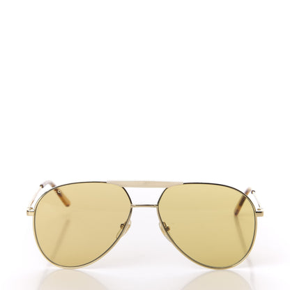 Gucci Aviator Sunglasses GG0242S Gold 2 of 9