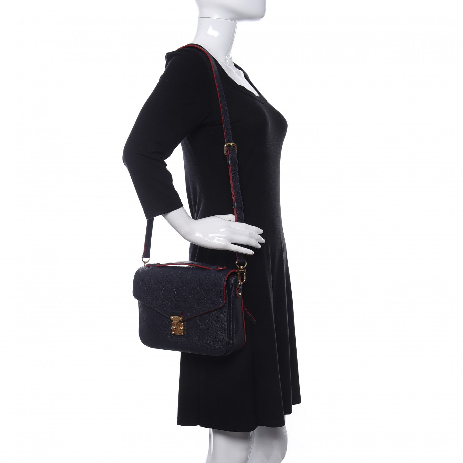 Louis Vuitton Empreinte Pochette Metis Marine Rouge 2 of 10