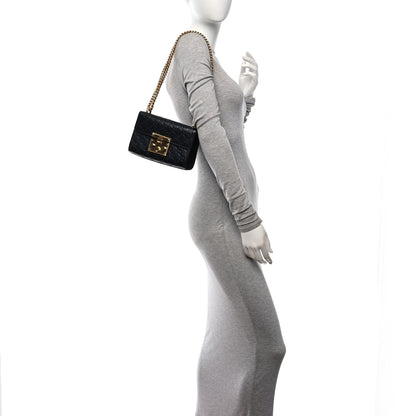Gucci Guccissima Small Padlock Shoulder Bag Black 2 of 10
