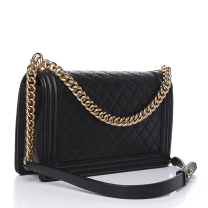 Chanel Caviar Quilted New Medium Boy Flap Black 3 of 11