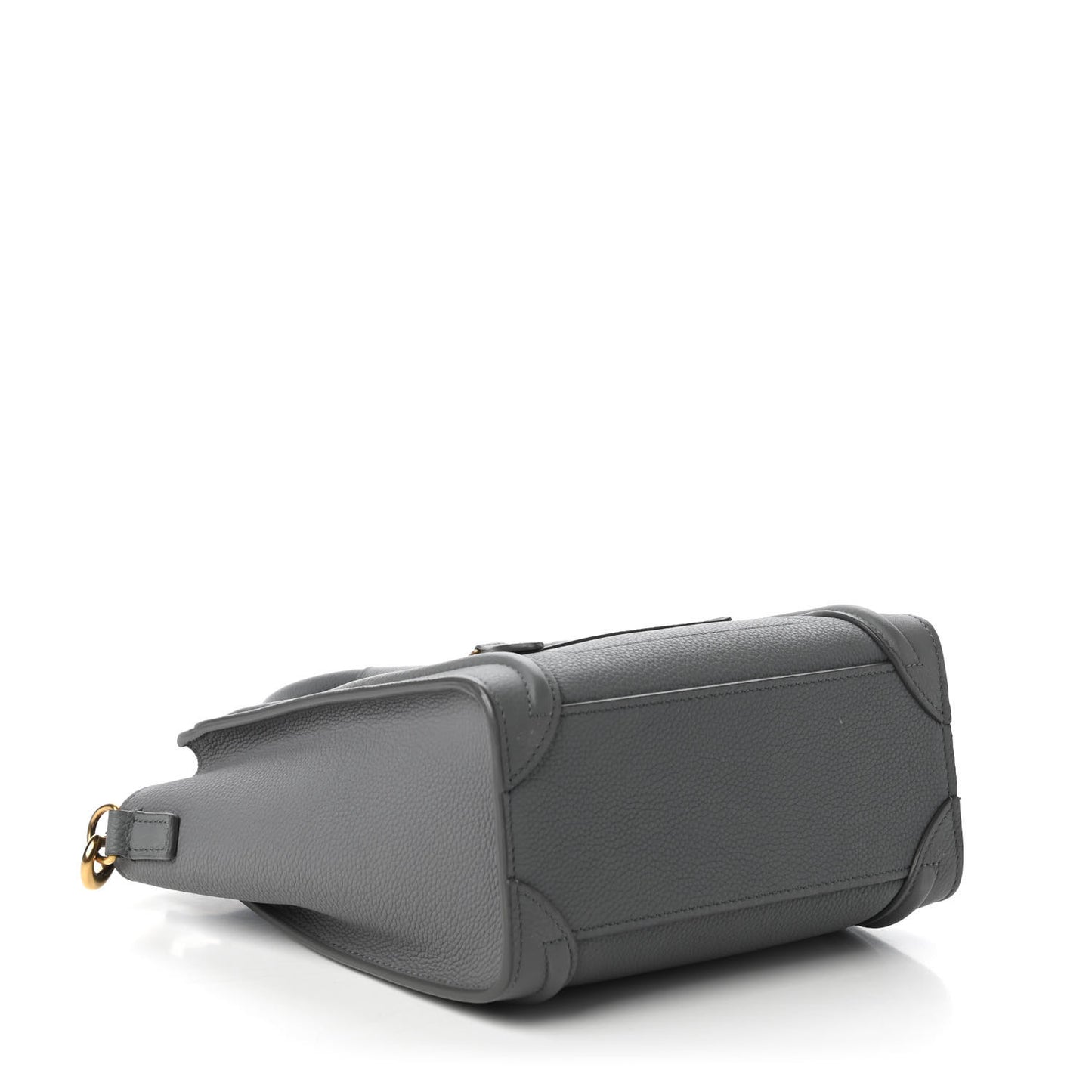 Baby Drummed Calfskin Nano Luggage Kohl