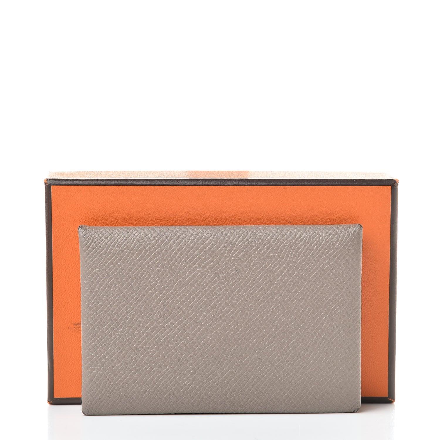 Hermes Epsom Calvi Card Case Etoupe 12 of 12
