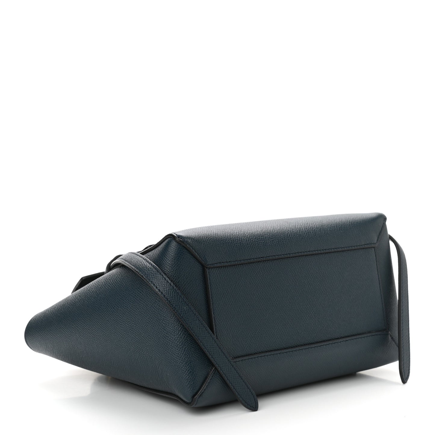 Baby Grained Calfskin Micro Belt Bag Abyss Blue
