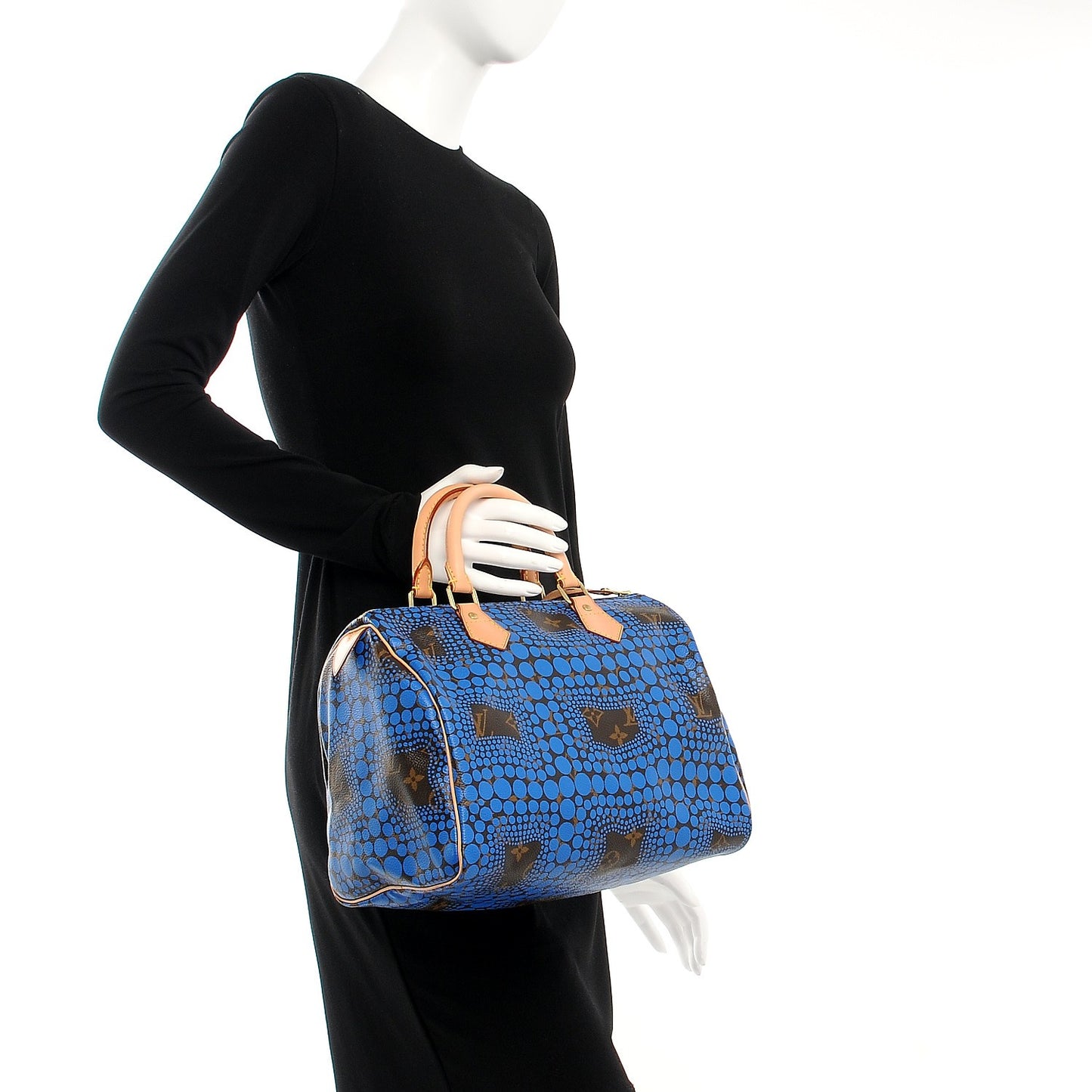 Monogram Kusama Town Speedy 30 Blue